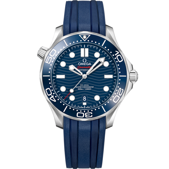 Omega Seamaster Diver 300M 42 mm Blue Dial Stainless Steel Strap 210.32.42.20.03.001 - WATCHXNYC