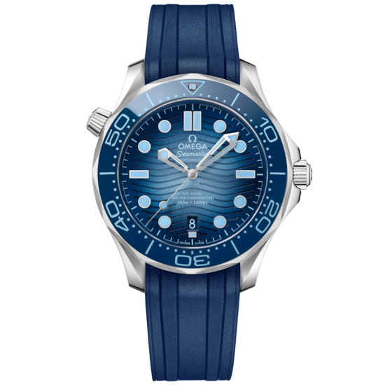 Omega Seamaster Diver 300M 42 mm Blue Dial Stainless Steel Strap 210.32.42.20.03.002 - WATCHXNYC