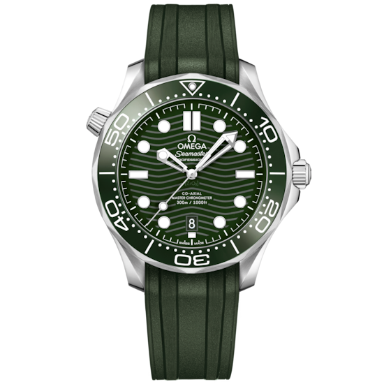 Omega Seamaster Diver 300M 42 mm Green Dial Stainless Steel Strap 210.32.42.20.10.001 - WATCHXNYC