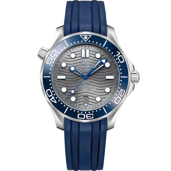 Omega Seamaster Diver 300M 42 mm Grey Dial Stainless Steel Strap 210.32.42.20.06.001 - WATCHXNYC