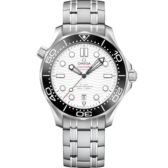Omega Seamaster Diver 300M 42 mm White Dial Stainless Steel Bracelet 210.30.42.20.04.001 - WATCHXNYC