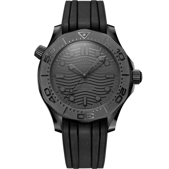 Omega Seamaster Diver 300M 43.5 mm Black Dial Black ceramic Strap 210.92.44.20.01.003 - WATCHXNYC