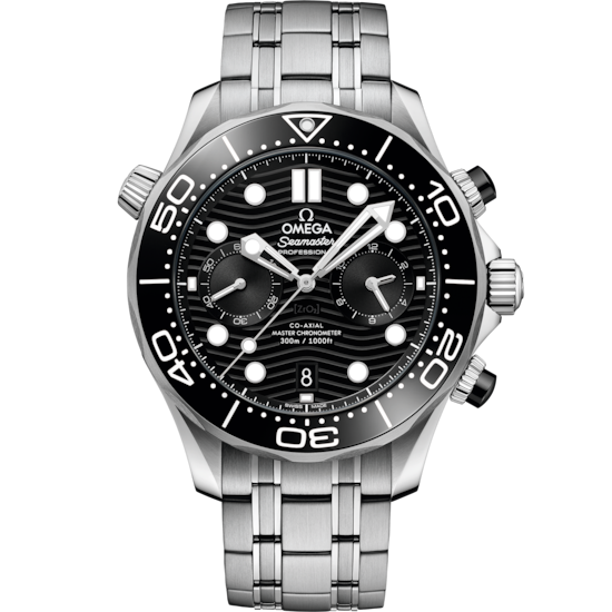 Omega Seamaster Diver 300M 44 mm Black Dial Stainless Steel Bracelet 210.30.44.51.01.001 - WATCHXNYC
