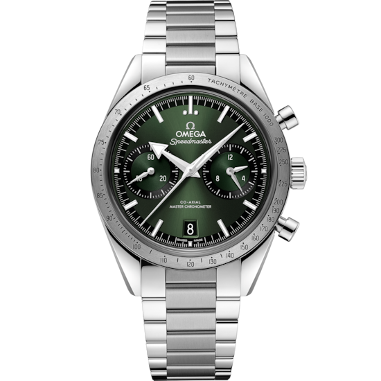Omega Speedmaster '57 40.5 mm Green Dial Stainless Steel Bracelet 332.10.41.51.10.001 - WATCHXNYC