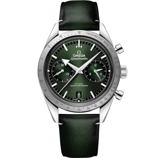 Omega Speedmaster '57 40.5 mm Green Dial Stainless Steel Strap 332.12.41.51.10.001 - WATCHXNYC