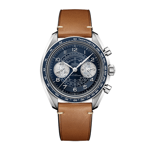 Omega Speedmaster Chronoscope  Blue Dial 43 mm  Stainless Steel  Strap 329.32.43.51.03.001 - WATCHXNYC