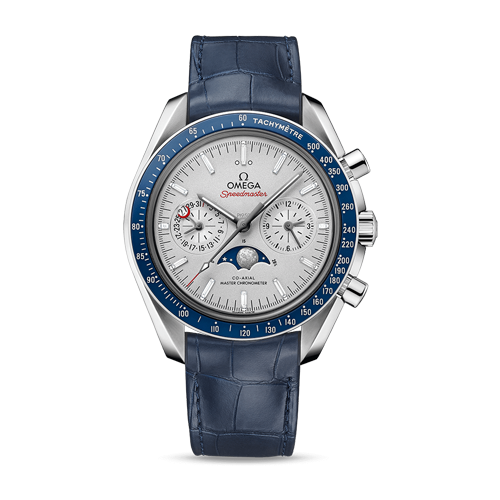 Omega Speedmaster Moonphase 44.25 mm Grey Dial Platinum  Strap 304.93.44.52.99.004 - WATCHXNYC