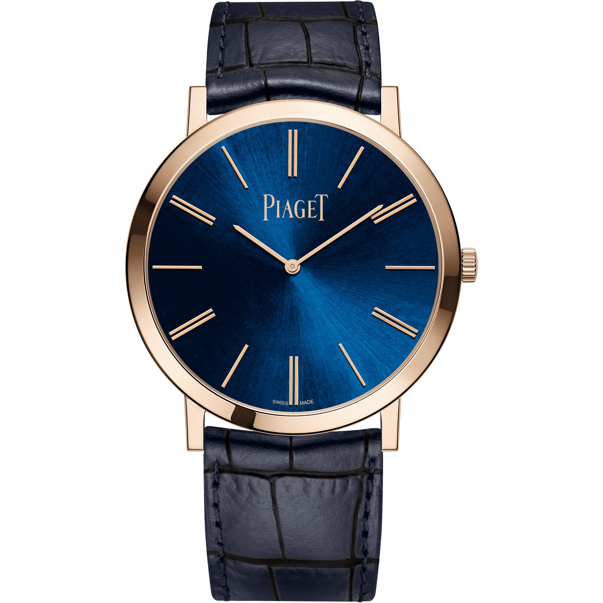 Piaget Altiplano Origin watch 38 mm Blue Dial 18k Rose Gold   Strap G0A45050 - WATCHXNYC