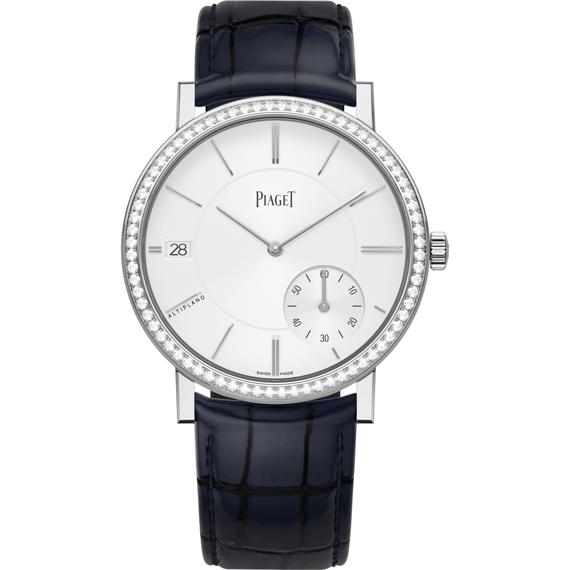 Piaget Altiplano Origin watch 40 mm Grey Dial with Diamonds 18K White Gold   Strap G0A45403 - WATCHXNYC