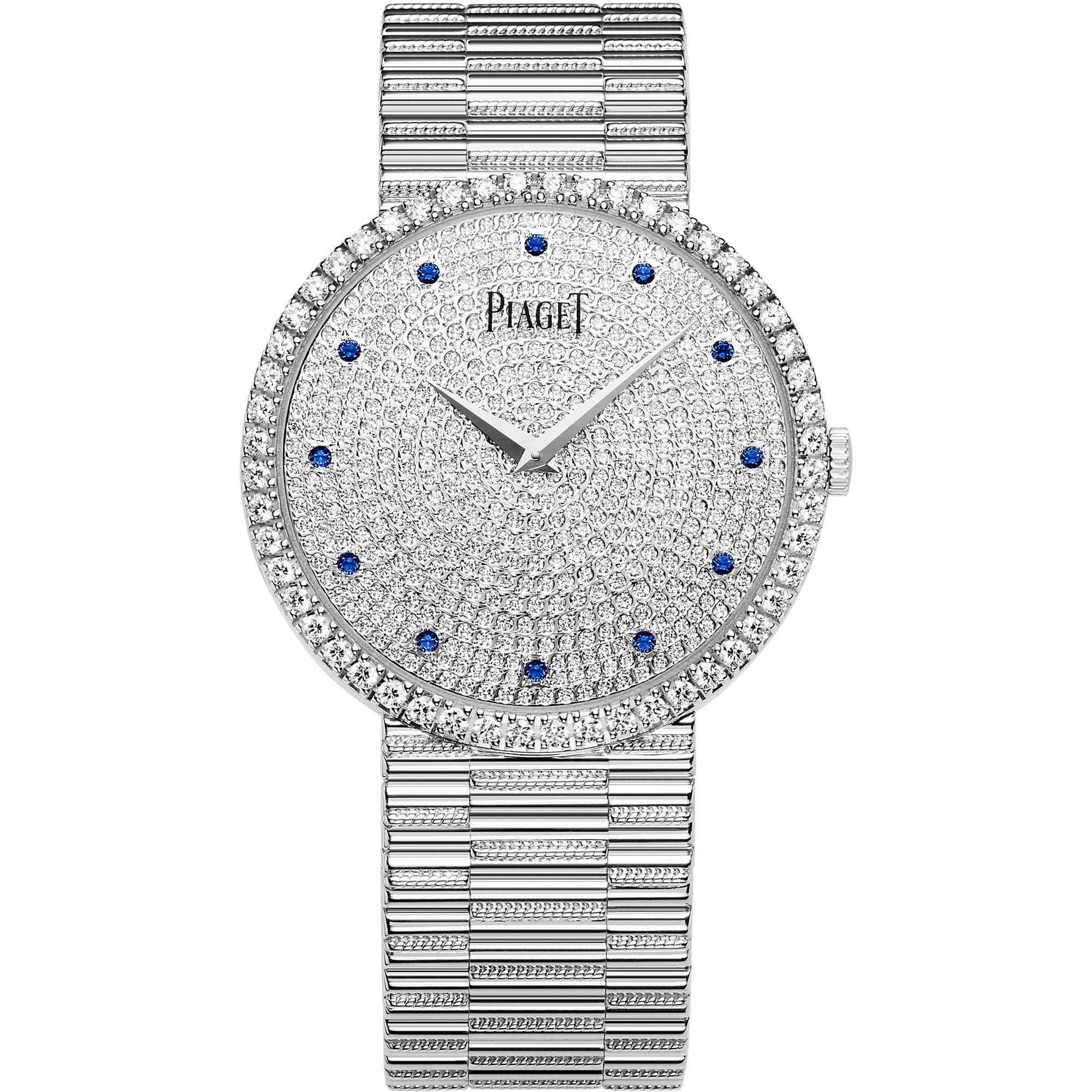 Piaget Altiplano Traditional watch 34 mm Diamond Paved Dial 18K White Gold Bracelet G0A37047 - WATCHXNYC