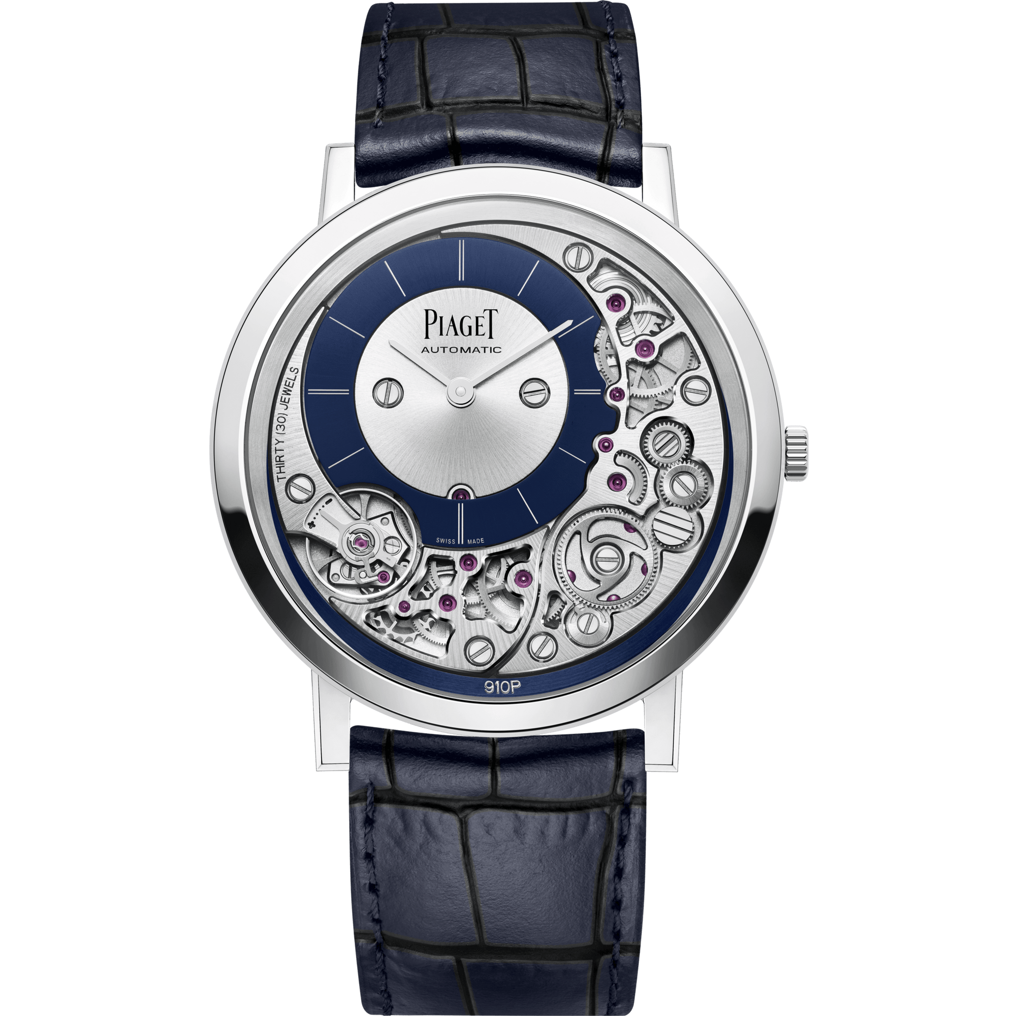 Piaget Altiplano Ultimate Automatic watch 41 mm Silver Dial 18K White Gold   Strap G0A45123 - WATCHXNYC