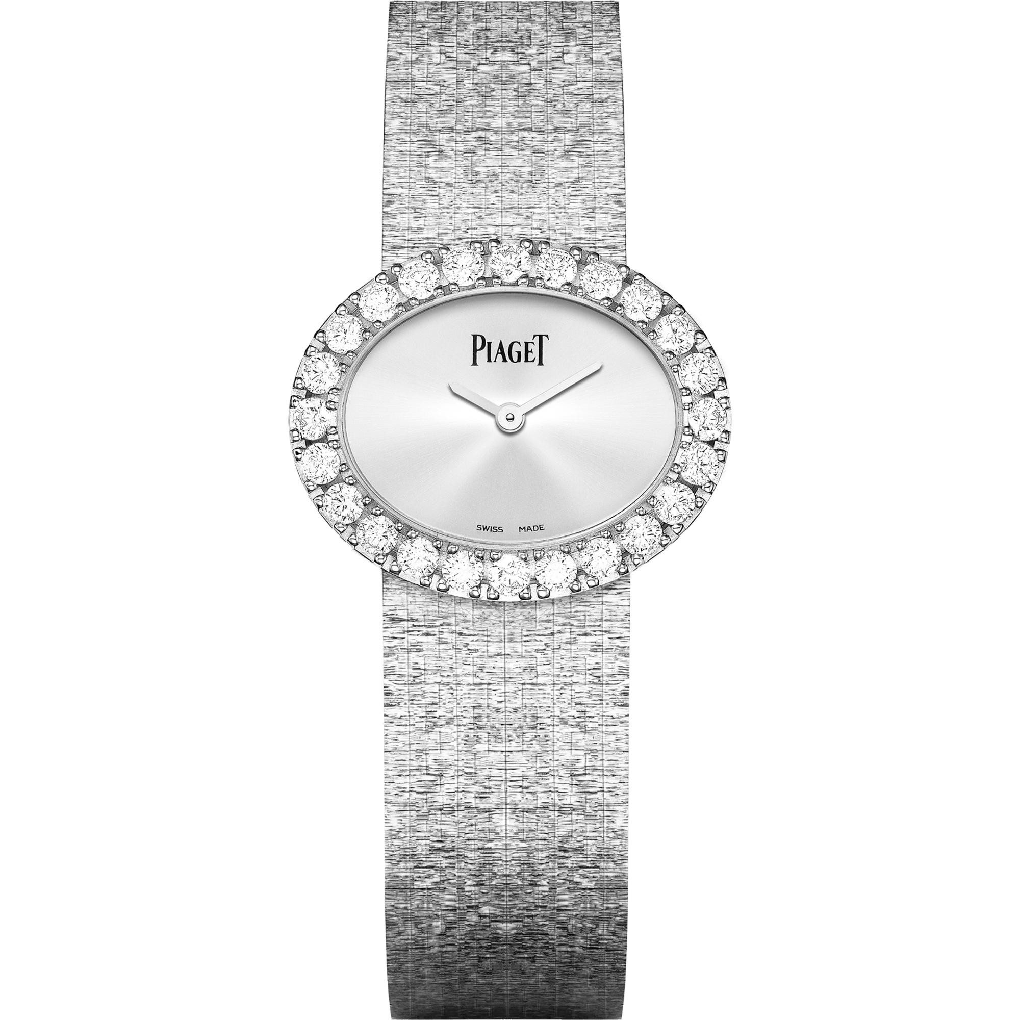 Piaget Extremely Lady watch 27 x 22 mm Silver Dial with Diamonds 18K White Gold Bracelet G0A40211 - WATCHXNYC