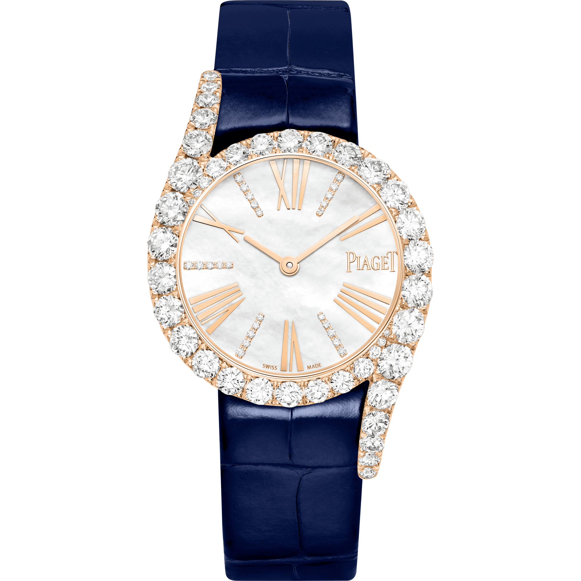 Piaget Limelight Gala Precious watch 32 mm White Mother-Of-Pearl Dial with Diamonds 18k Rose Gold   Strap G0A47181 - WATCHXNYC