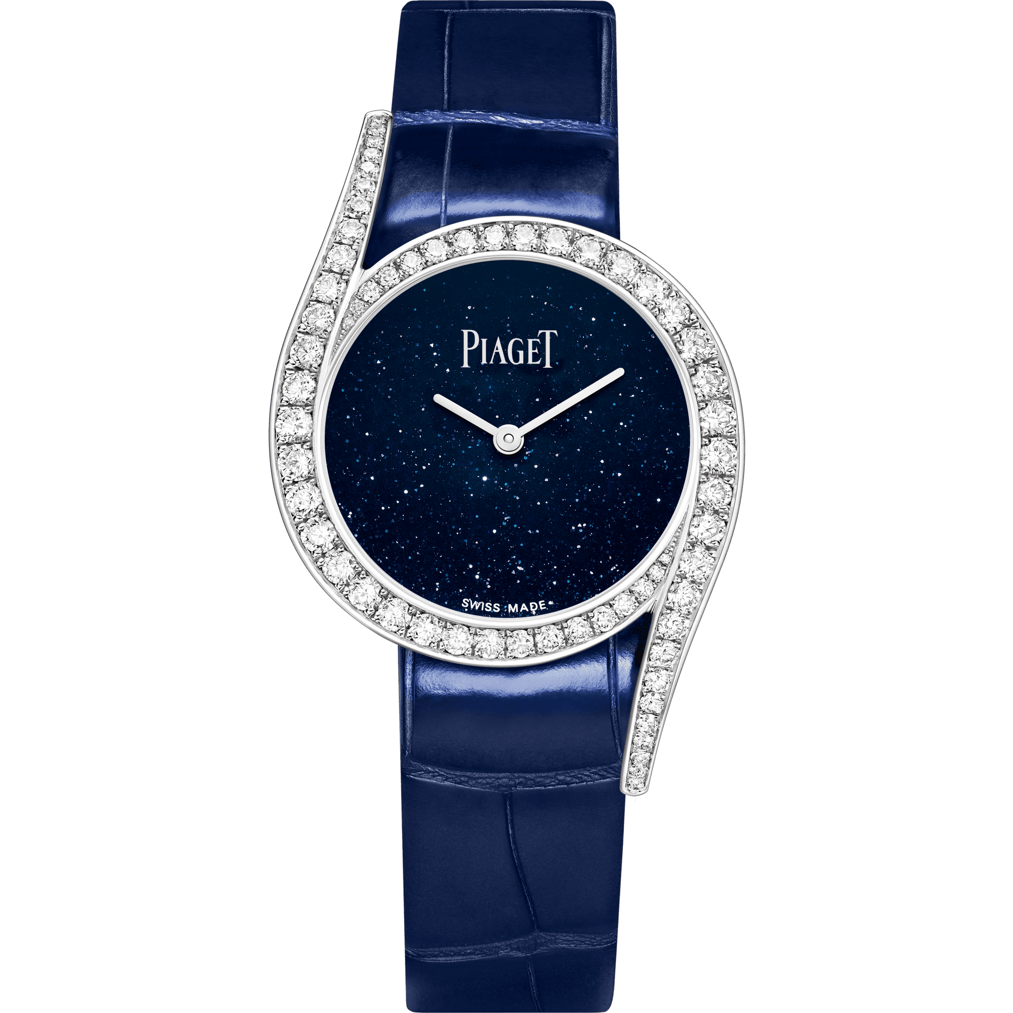 Piaget Limelight Gala watch 26 mm Blue Dial with Diamonds 18K White Gold   Strap G0A45152 - WATCHXNYC