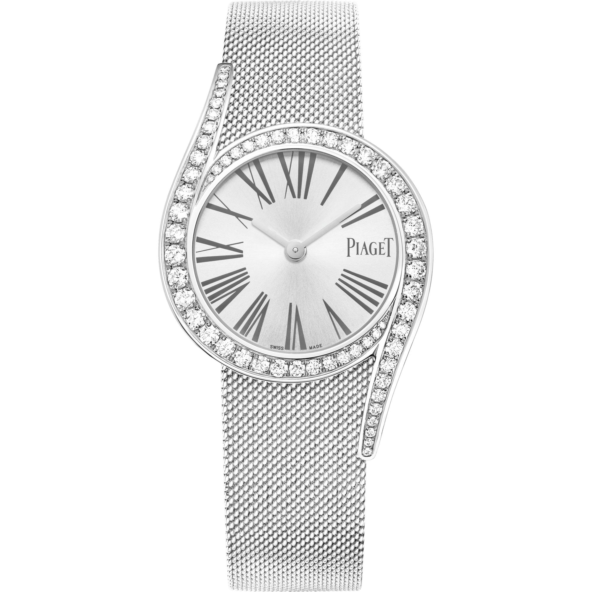 Piaget Limelight Gala watch 26 mm Silver Dial with Diamonds 18K White Gold Bracelet G0A44212 - WATCHXNYC