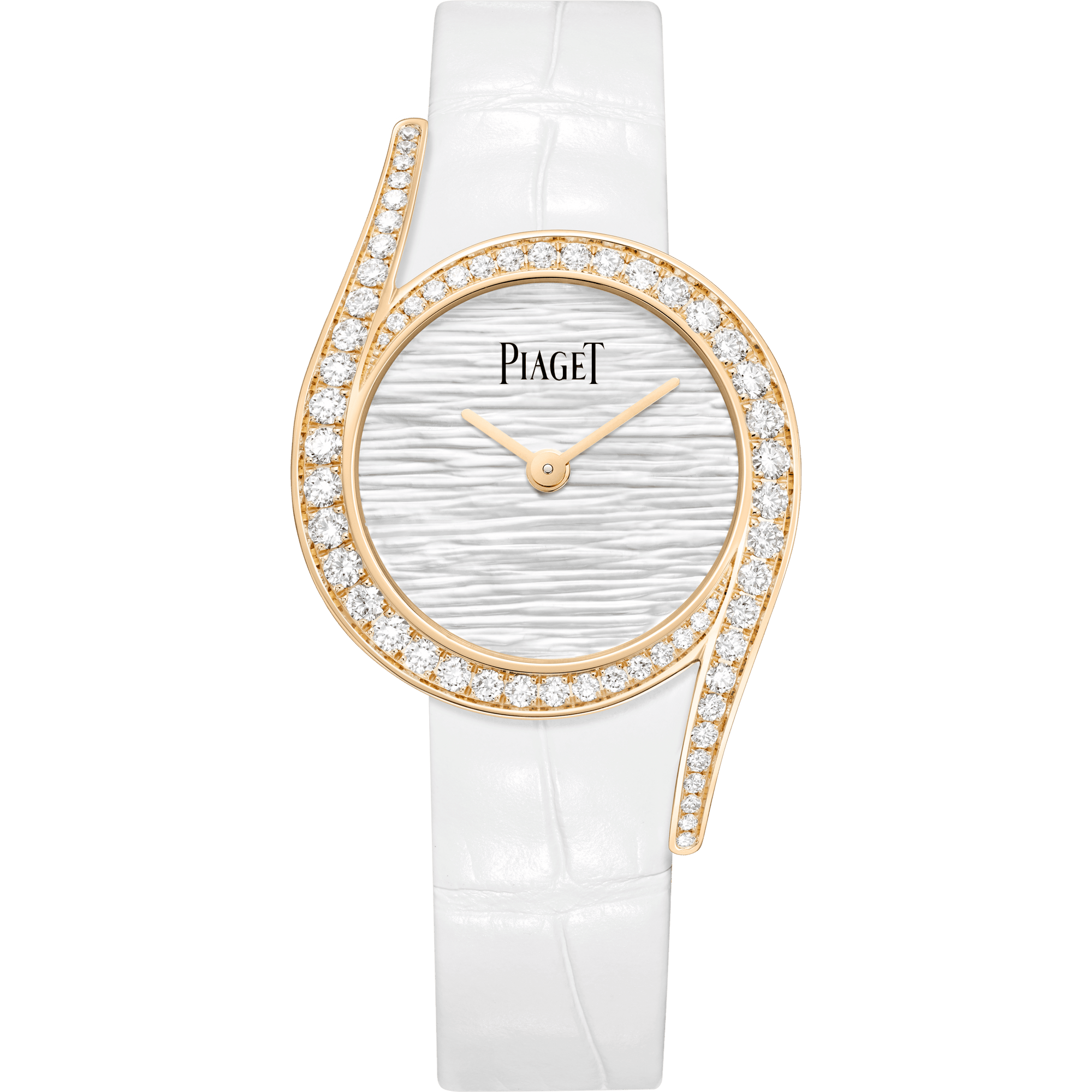 Piaget Limelight Gala watch 26 mm White Mother-Of-Pearl Dial with Diamonds 18k Rose Gold   Strap G0A46151 - WATCHXNYC