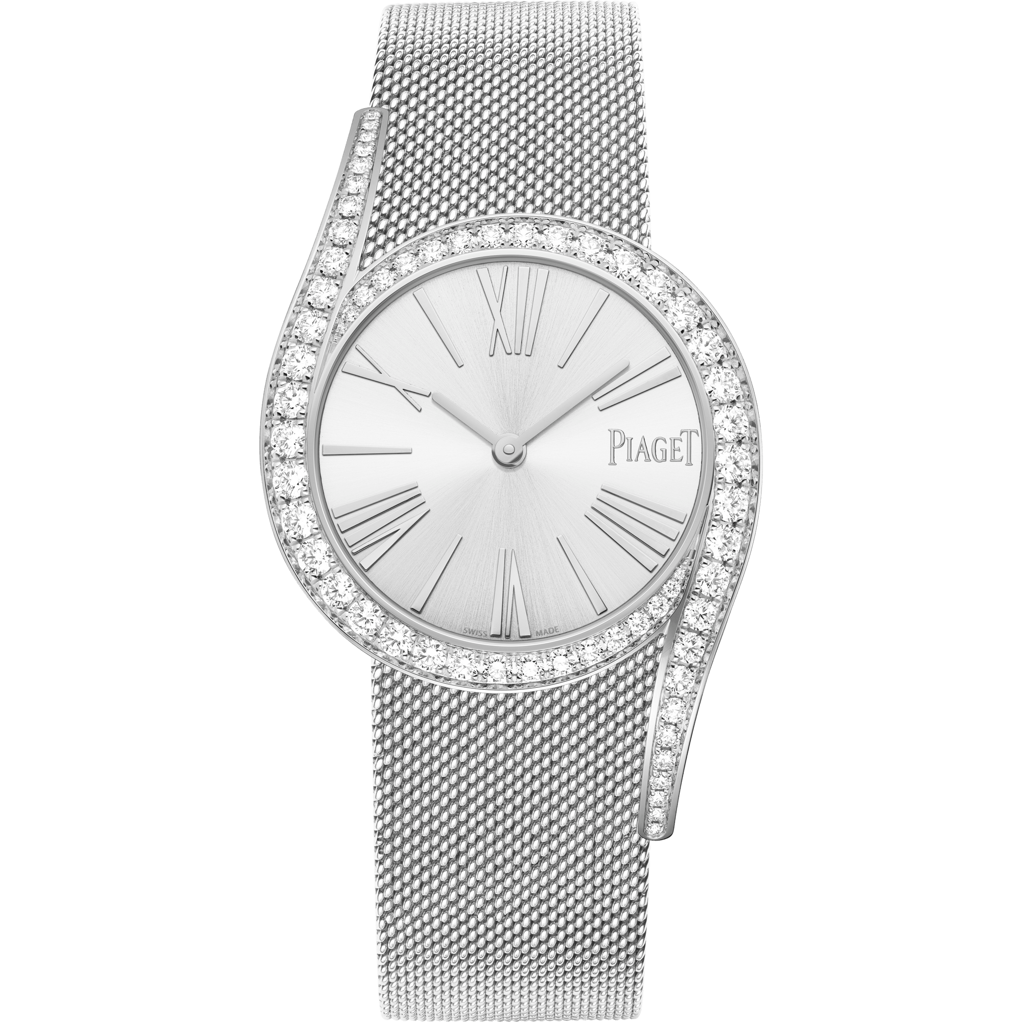 Piaget Limelight Gala watch 32 mm Silver Dial with Diamonds 18K White Gold Bracelet G0A48212 - WATCHXNYC