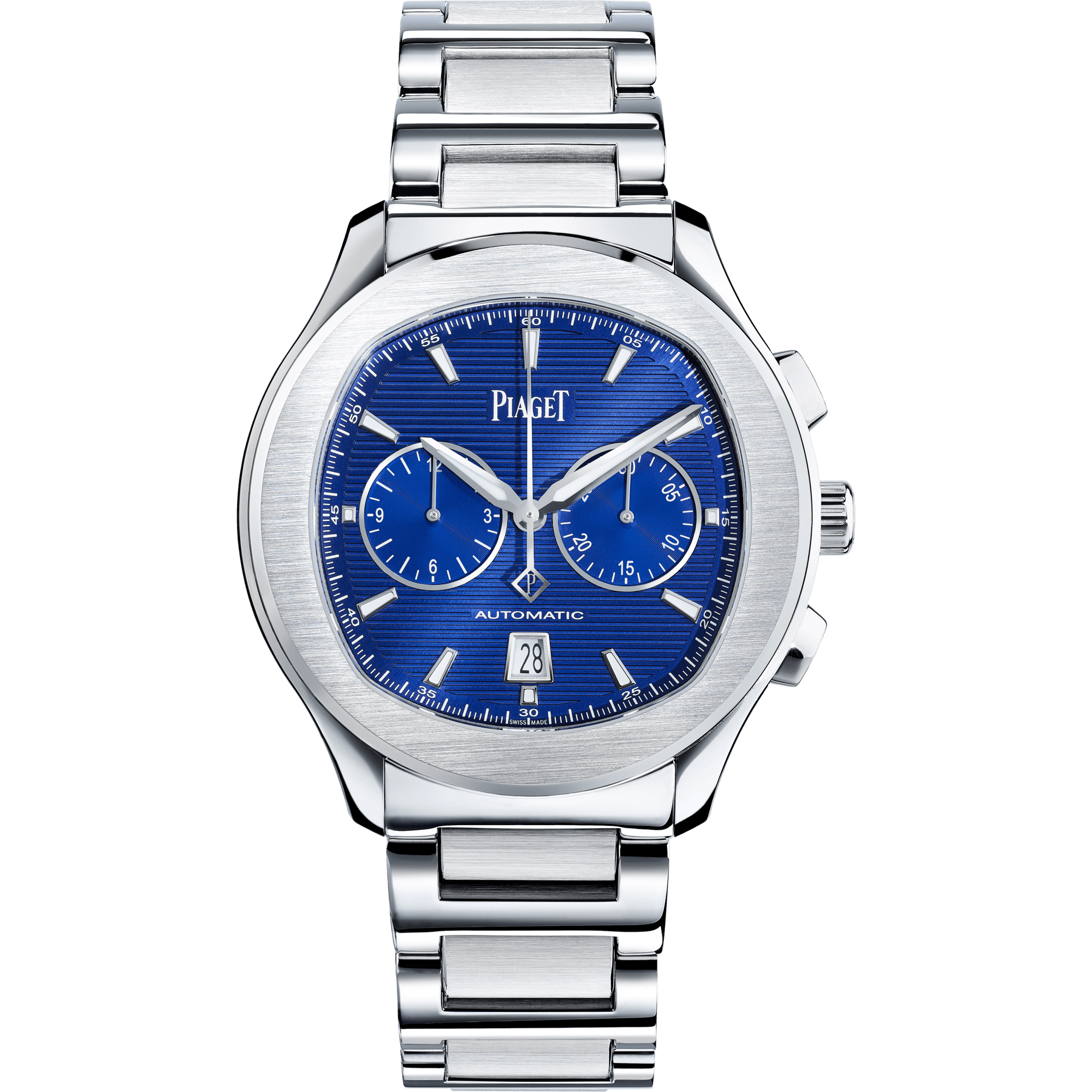 Piaget Piaget Polo Chronograph watch 42 mm Blue Dial Stainless Steel Bracelet G0A41006 - WATCHXNYC