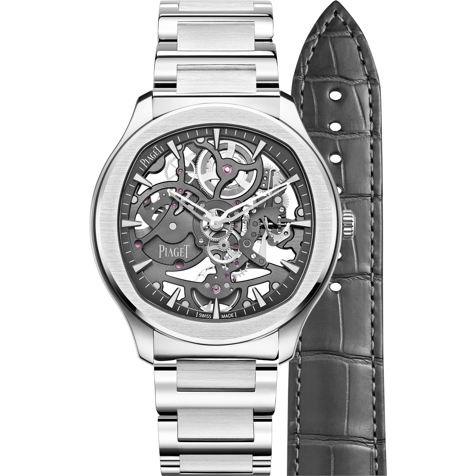 Piaget Piaget Polo Skeleton watch 42 mm Black Dial Stainless Steel Bracelet G0A45001 - WATCHXNYC