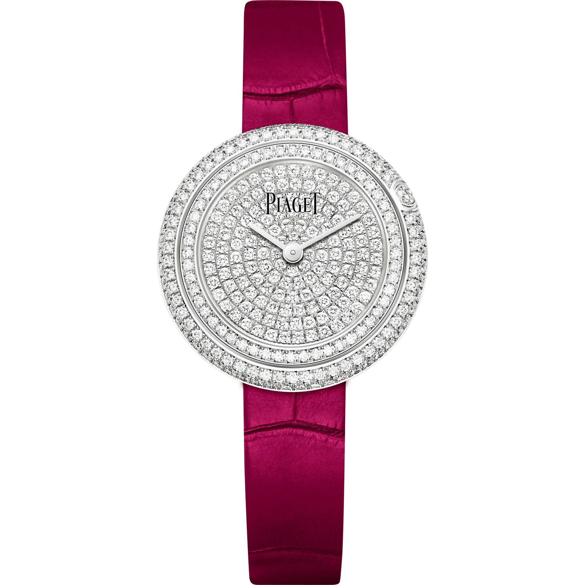 Piaget Possession watch 29 mm Diamond Paved Dial 18K White Gold   Strap G0A44298 - WATCHXNYC