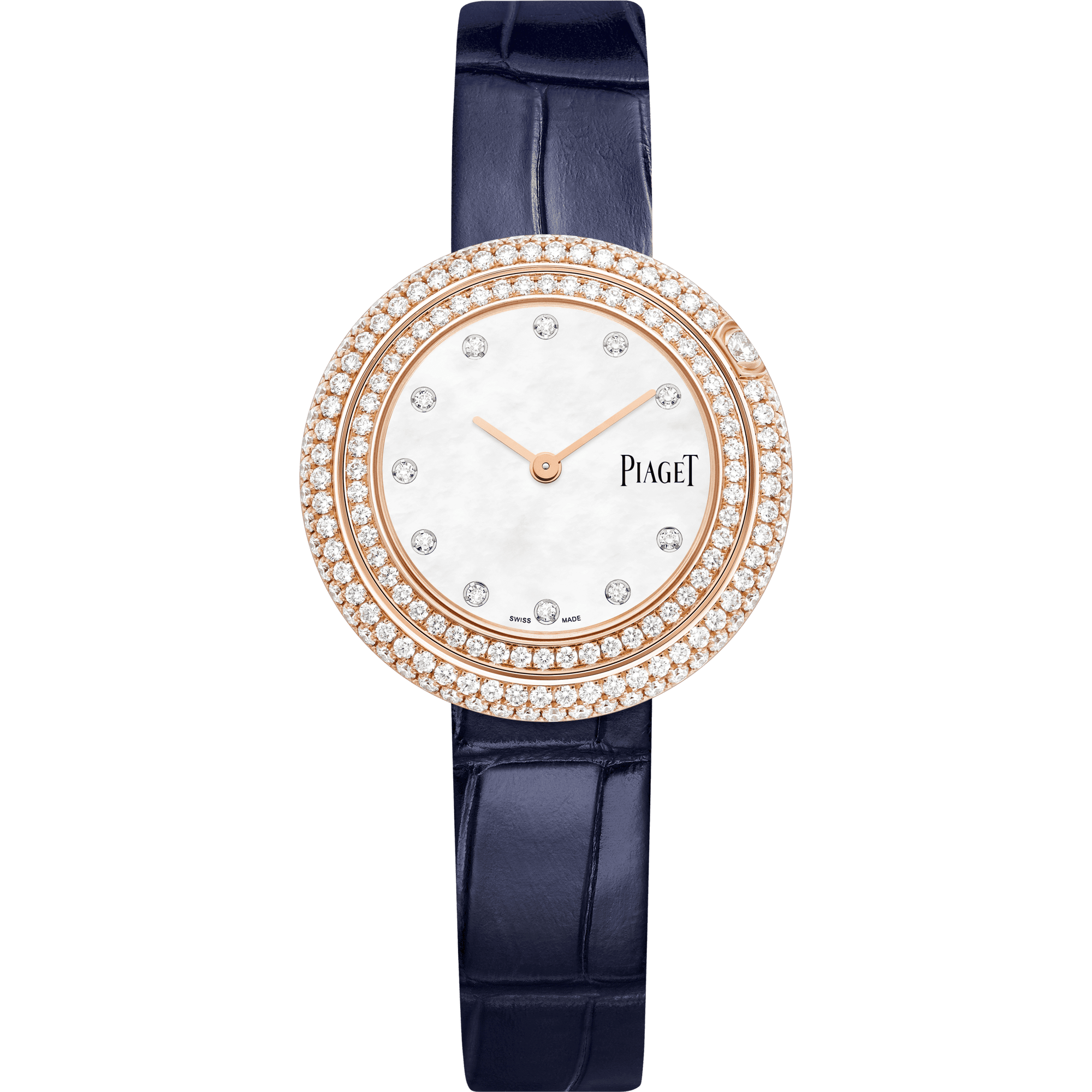 Piaget Possession watch 29 mm White Mother-Of-Pearl Dial with Diamonds 18k Rose Gold   Strap G0A45082 - WATCHXNYC
