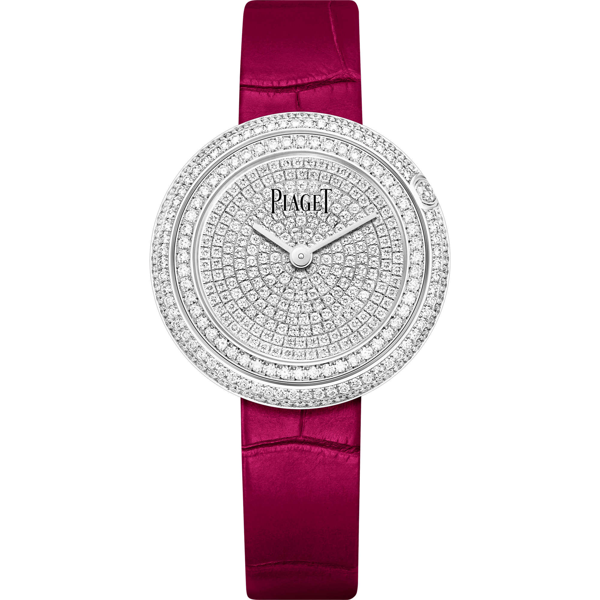 Piaget Possession watch 34 mm Diamond Paved Dial 18K White Gold   Strap G0A44299 - WATCHXNYC
