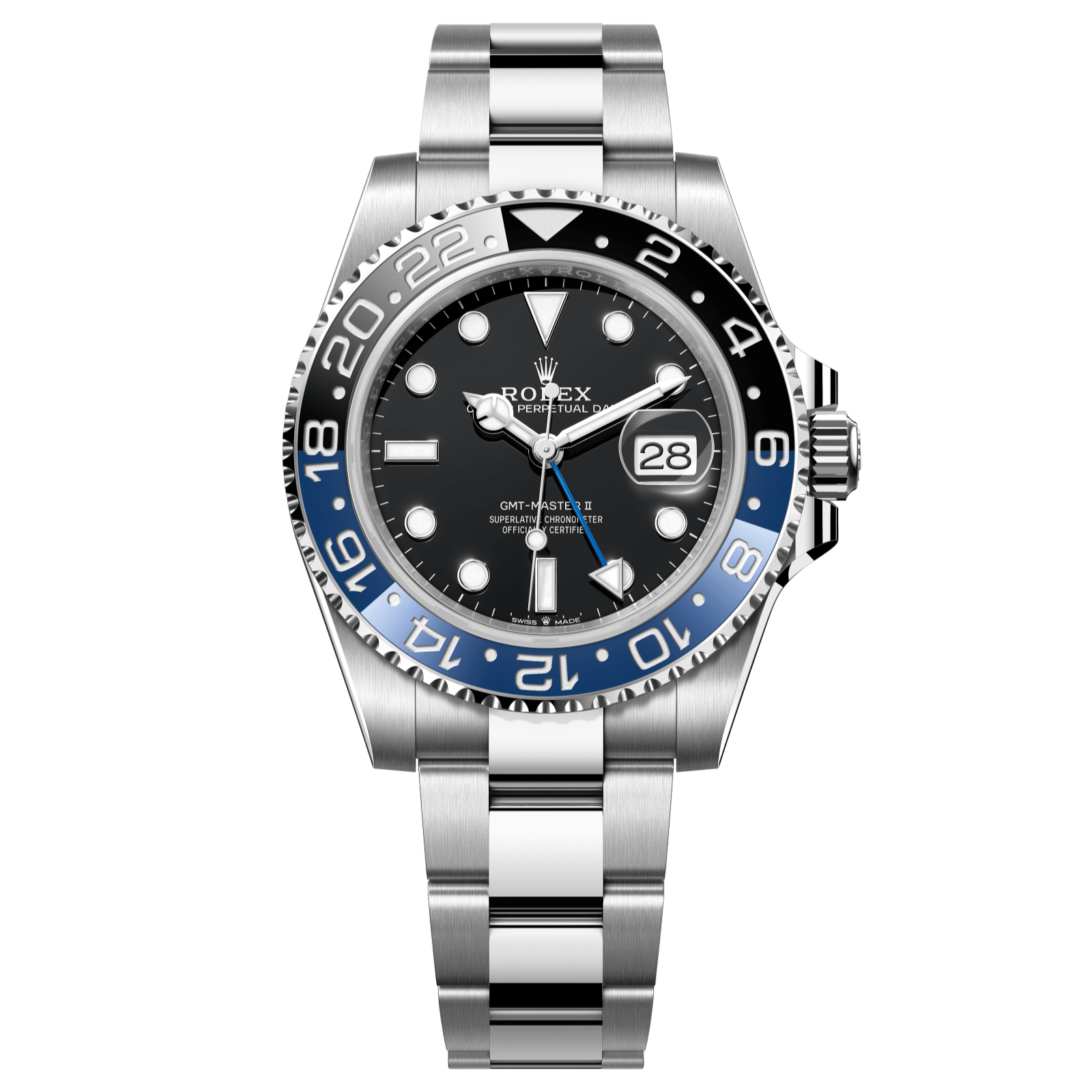 Rolex GMT-Master II Batman 40 mm Black Dial Oystersteel Oyster Bracelet 126710blnr-0003 - WATCHXNYC