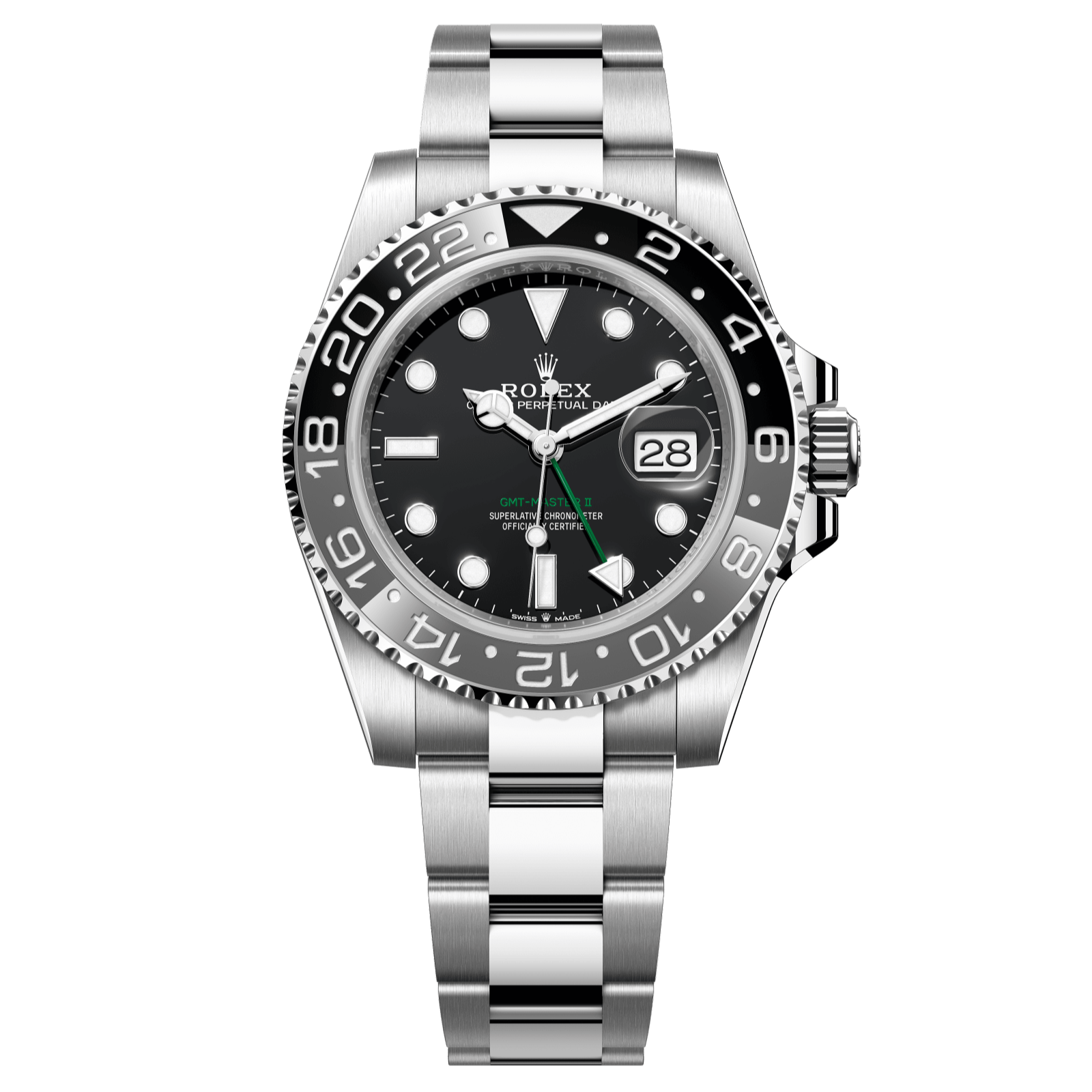 Rolex GMT-Master II Bruce Wayne 40 mm Black Dial Oystersteel Oyster Bracelet 126710grnr-0004 - WATCHXNYC