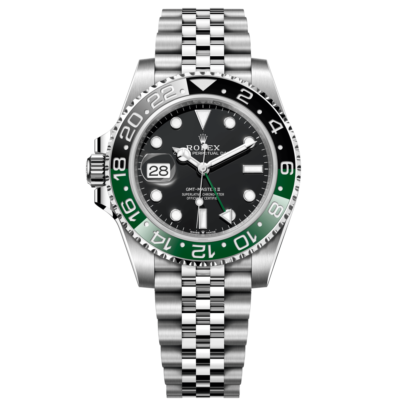 Rolex GMT-Master II Sprite 40 mm Black Dial Oystersteel Jubilee Bracelet 126720vtnr-0002 - WATCHXNYC