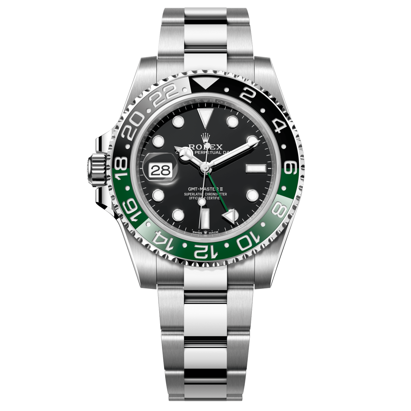 Rolex GMT-Master II Sprite 40 mm Black Dial Oystersteel Oyster Bracelet 126720vtnr-0001 - WATCHXNYC