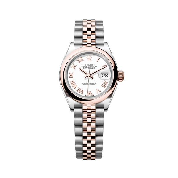 トランプ BRIDGE-THE GREAT PASSIONOFSIRSOLTI Rolex Lady-Datejust 28 mm White Dial Oystersteel and Everose Gold Jubi