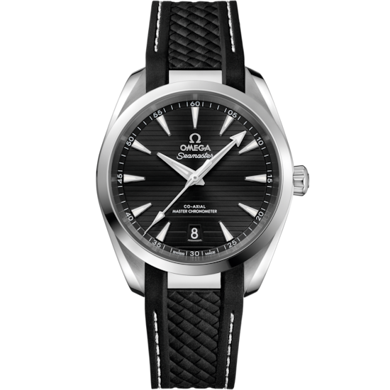 Seamaster Aqua Terra 150M 38 mm, steel on rubber strap 220.12.38.20.01.001 - WATCHXNYC