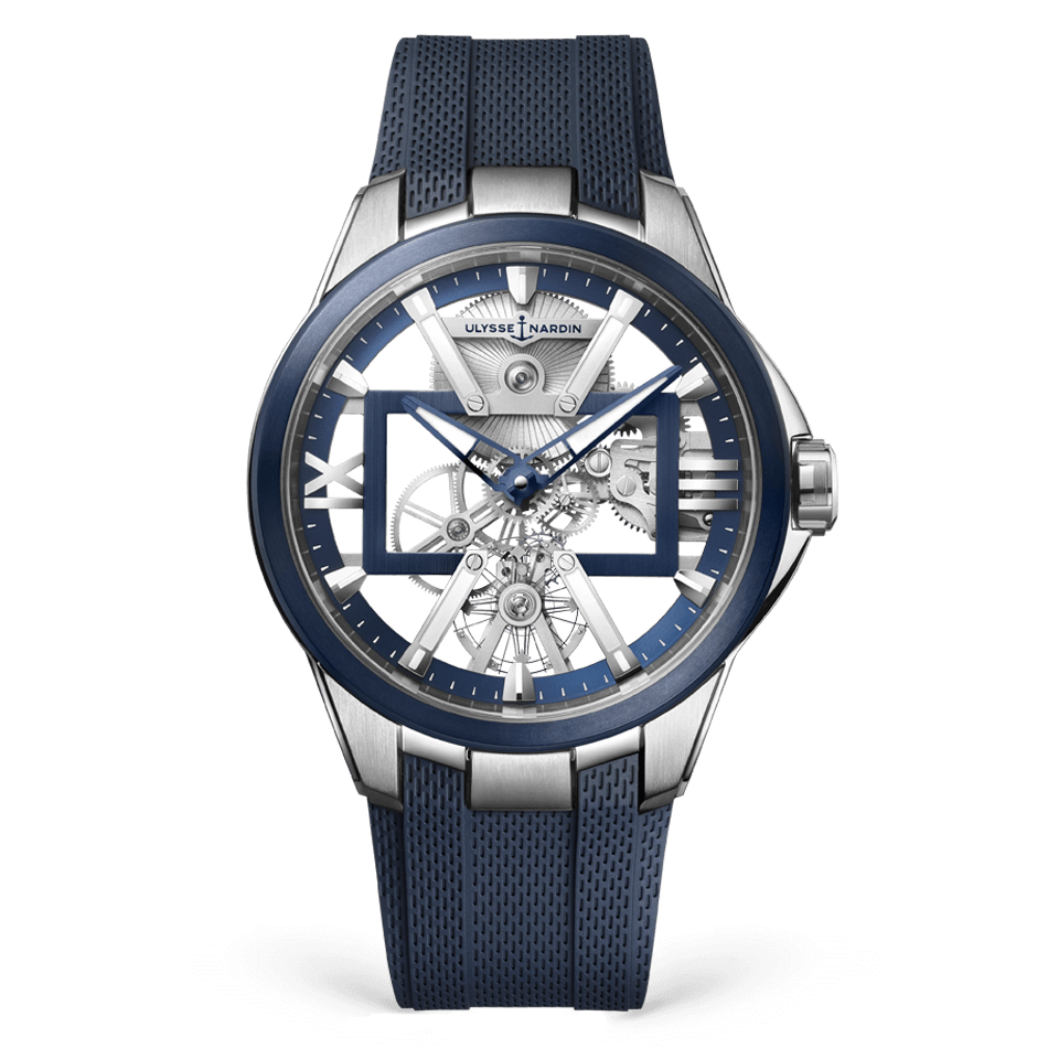 Ulysse Nardin Blast Skeleton X 42 mm Silver Dial Titanium Rubber Strap 3713-260-3/03 - WATCHXNYC