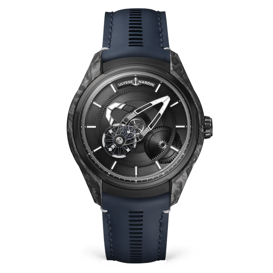 Ulysse Nardin Freak X 43 mm Black Dial Carbonium Leather Strap 2303-270.1/CARB - WATCHXNYC