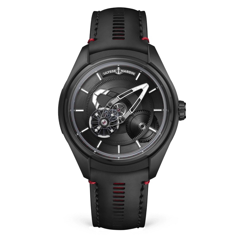 Ulysse Nardin Freak X 43 mm Black Dial Titanium Leather Strap 2303-270.1/BLACK - WATCHXNYC