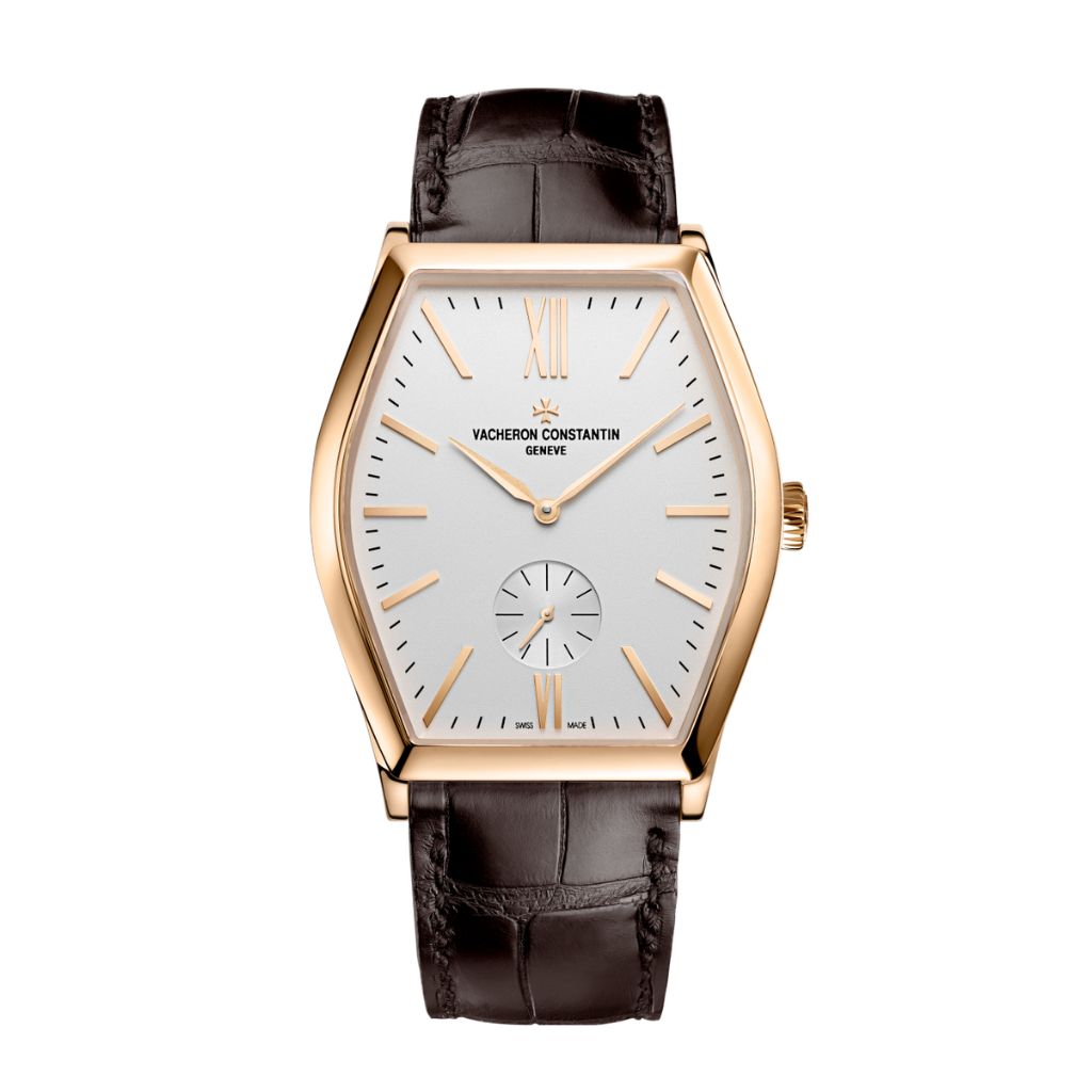 Vacheron Constantin Malte manual-winding 42 x 36.7 mm Silver Dial 18K Pink Gold   Leather Strap 82230/000R-9963 - WATCHXNYC