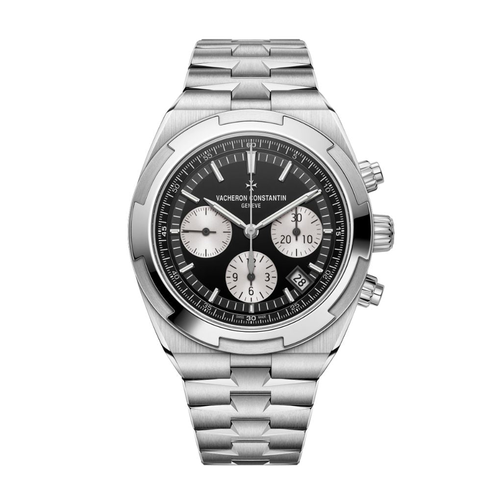 Vacheron Constantin Overseas chronograph 42.5 mm Black Dial Stainless Steel Bracelet 5520V/210A-B481 - WATCHXNYC