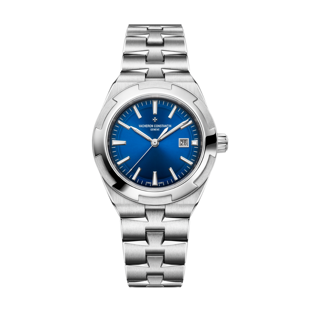 Vacheron Constantin Overseas self-winding 34.5 mm Blue Dial Stainless Steel Bracelet 4600V/200A-B980 - WATCHXNYC