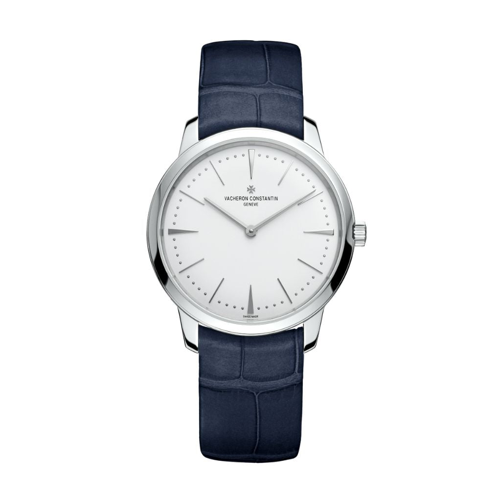Vacheron Constantin Patrimony manual-winding 36 mm Silver Dial White Gold   Leather Strap 81530/000G-9681 - WATCHXNYC