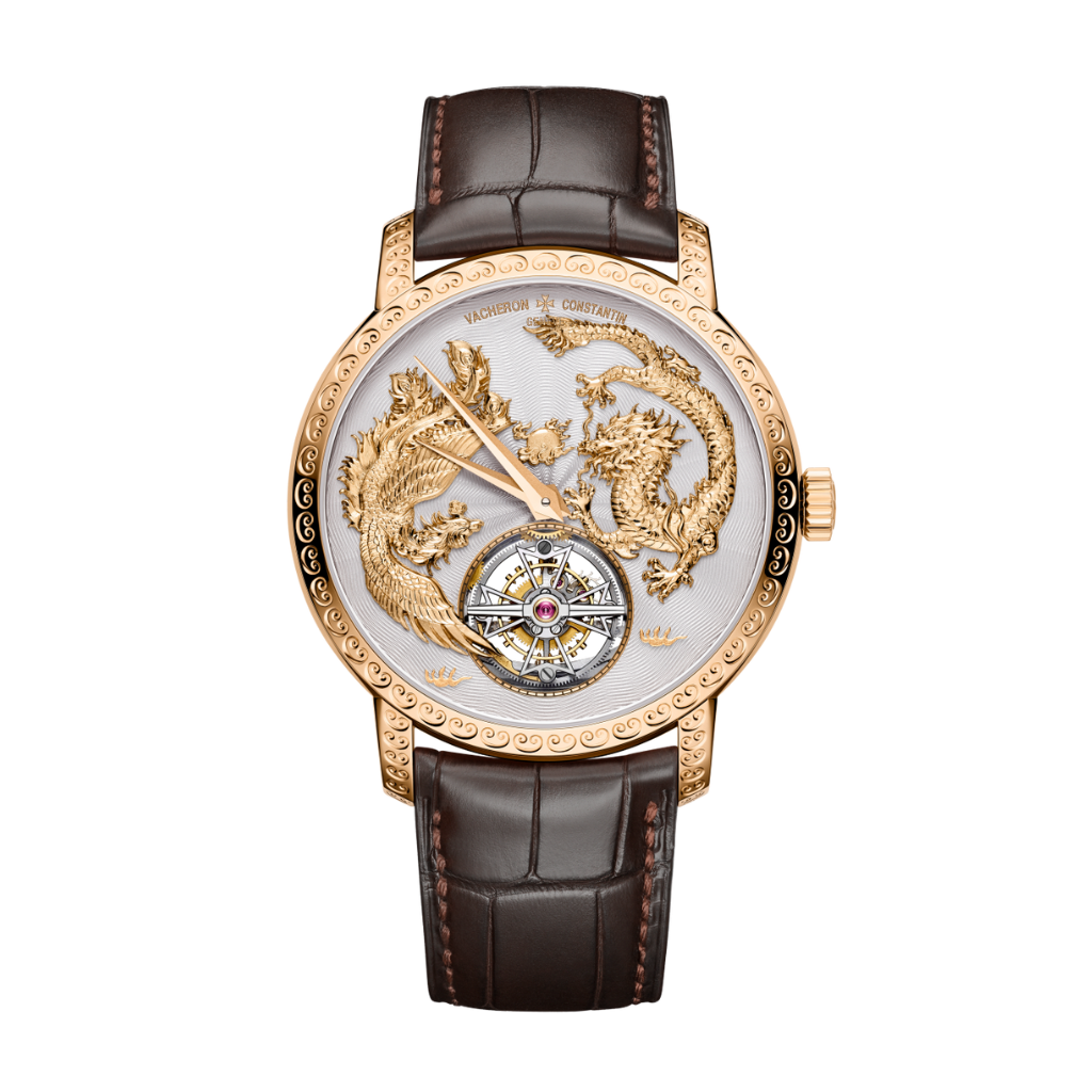 Vacheron Constantin Traditionnelle tourbillon 41 mm Silver Dial 18K Pink Gold   Leather Strap 6040T/000R-B959 - WATCHXNYC