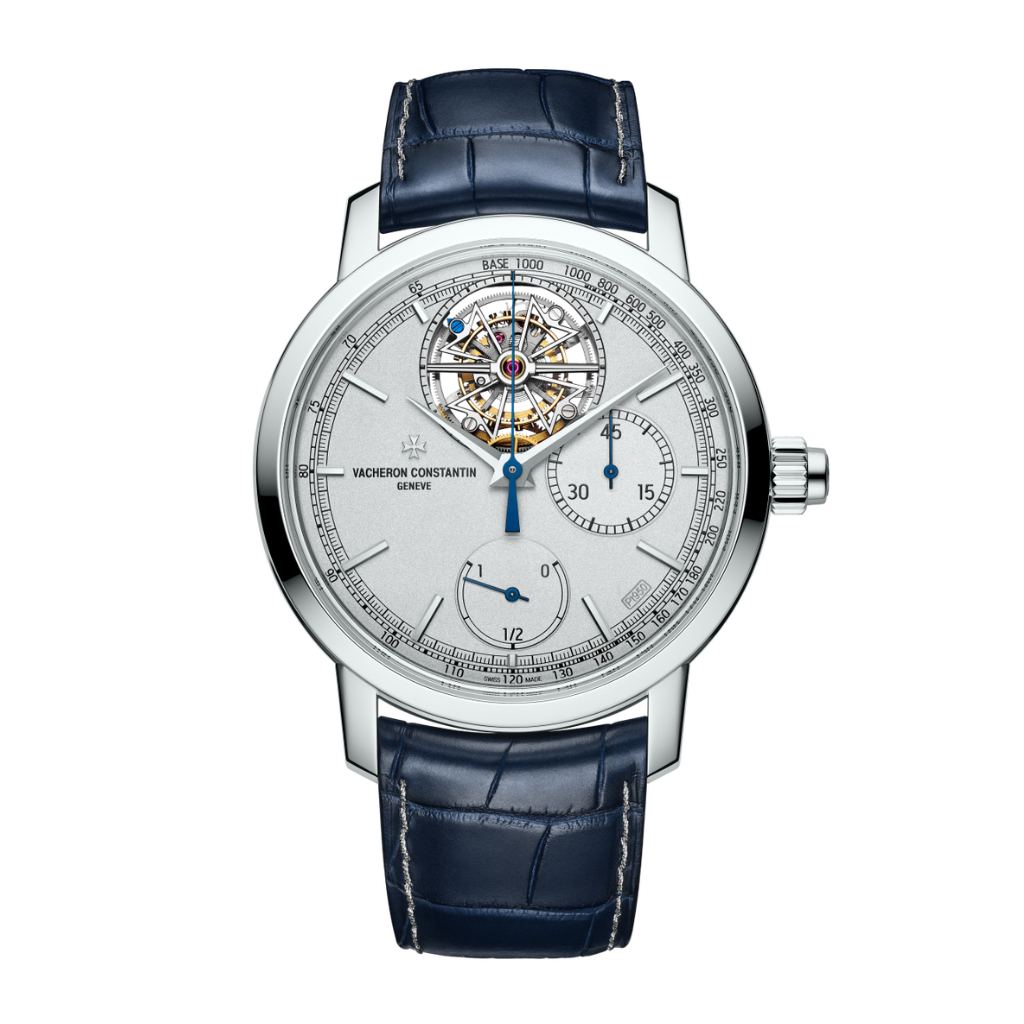 Vacheron Constantin Traditionnelle tourbillon chronograph Collection Excellence Platine 42.5 mm Silver Dial Platinum   Leather Strap 5100T/000P-H041 - WATCHXNYC