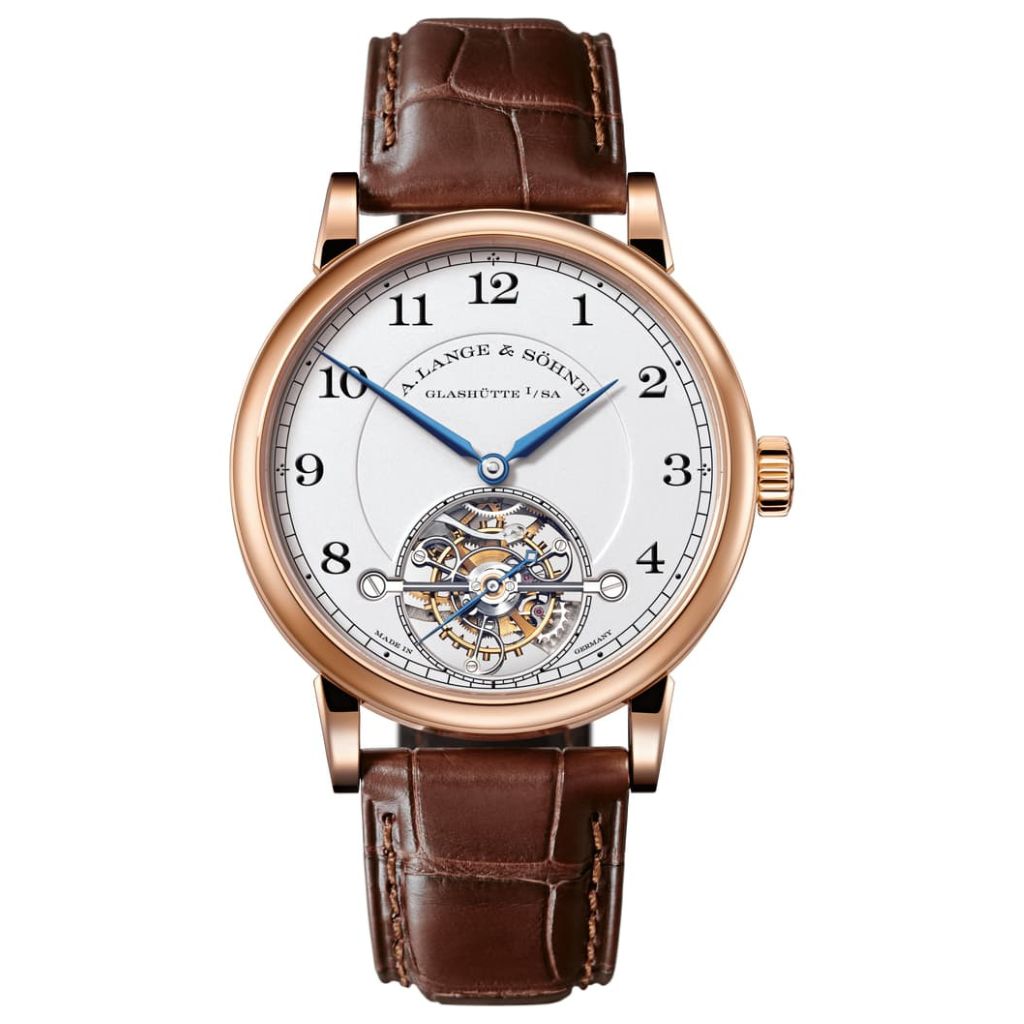 A. Lange & Sohne 1815 Tourbillon 39.5 mm Silver Dial 18K Pink Gold   Leather Strap 730.032F / LSLS7304AC - WATCHXNYC