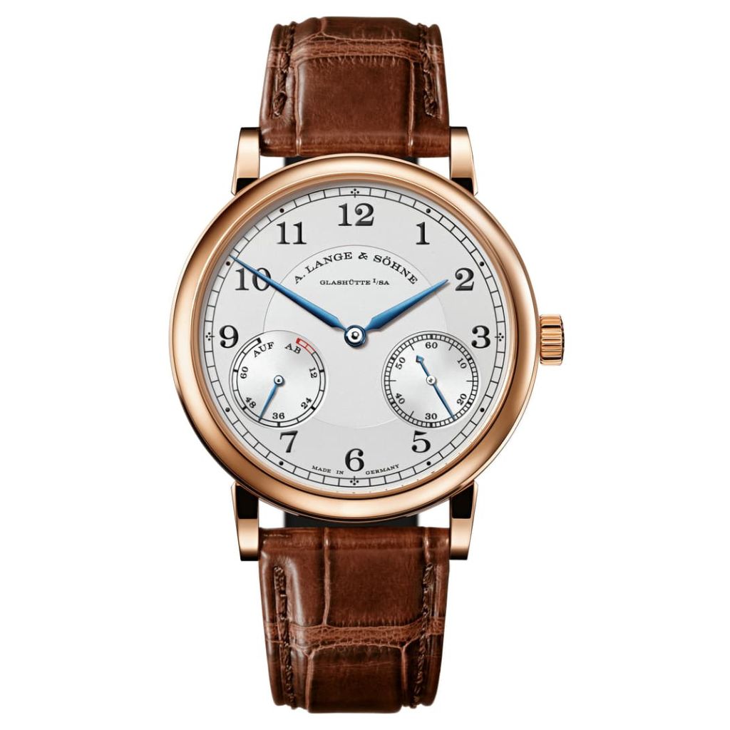A. Lange & Sohne 1815 UP/DOWN 39 mm Silver Dial 18K Pink Gold   Leather Strap 234.032 / LSLS2344AD - WATCHXNYC