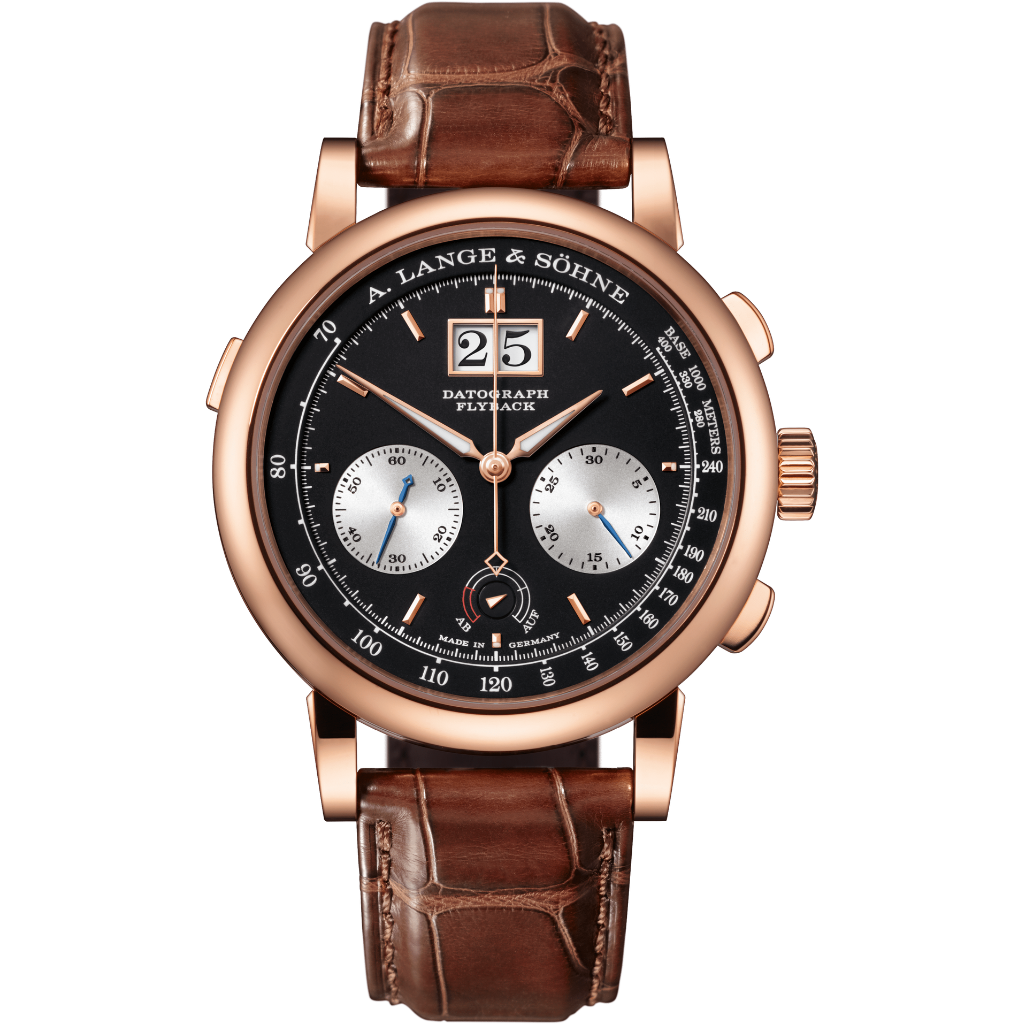 A. Lange & Sohne DATOGRAPH UP/DOWN 41 mm Black Dial 18-Carat Pink Gold   Leather Strap 405.031 / LSLS4054AA - WATCHXNYC