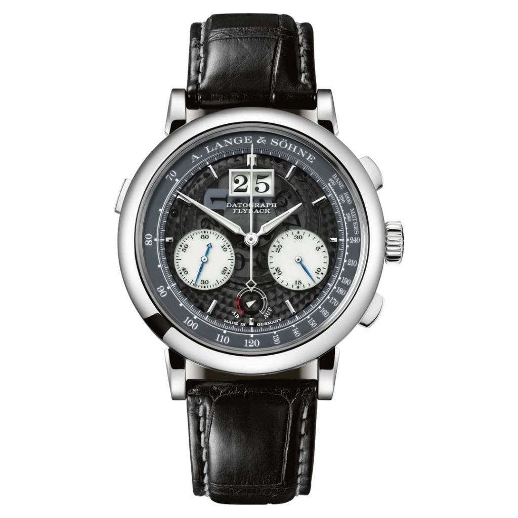 A. Lange & Sohne Datograph Up/Down “Lumen” 41 mm Black Dial Platinum   Leather Strap 405.034 / LSLS4052AI - WATCHXNYC