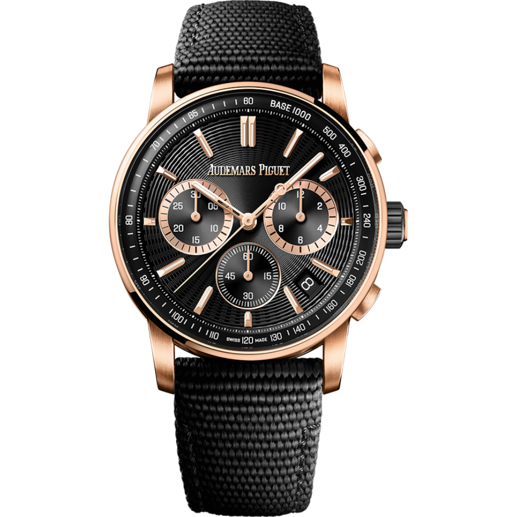 Audemars Piguet Code 11.59 by Audemars Piguet Selfwinding Chronograph 41 mm Black Dial Ceramic Rubber-Coated Strap 26393NR.OO.A002KB.02 - WATCHXNYC