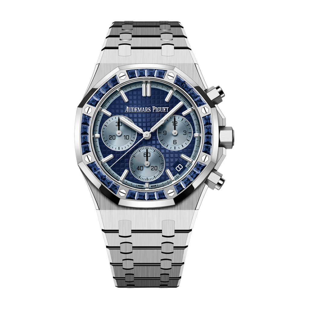 Audemars Piguet Royal Oak Selfwinding Chronograph 41 mm Blue  Dial 18-Carat White Gold Bracelet 26240BC.SS.1320BC.01 - WATCHXNYC