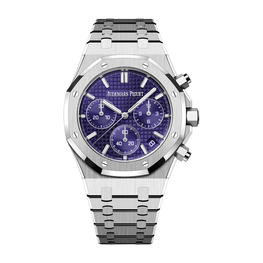 Audemars Piguet Royal Oak Selfwinding Chronograph 41 mm Purple  Dial 18-Carat White Gold Bracelet 26240BC.OO.1320BC.01 - WATCHXNYC