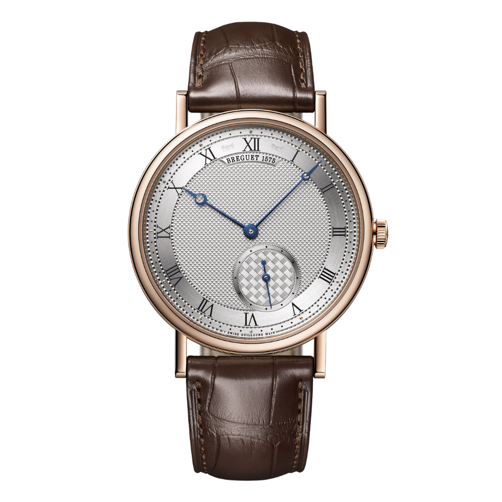 Breguet Classique 7147 40 mm Silver Dial 18k Rose Gold Leather Strap 7147BR/12/9WU - WATCHXNYC