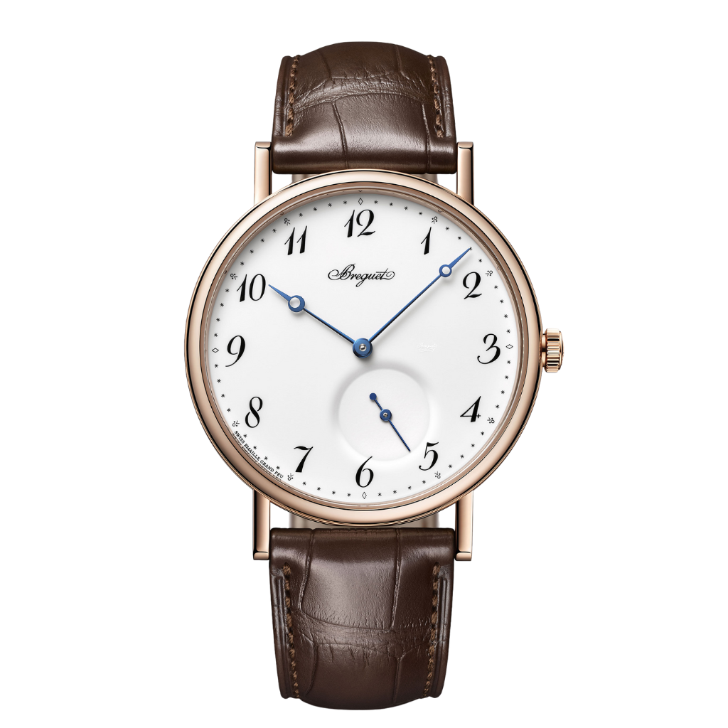 Breguet Classique 7147 40 mm White Dial 18k Rose Gold Leather Strap 7147BR/29/9WU - WATCHXNYC